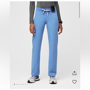 Figs small regular ceil blue livingston scrub pants